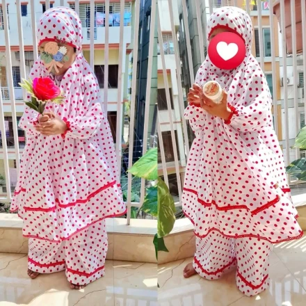 Kids Cotton Khimar Set KCK130