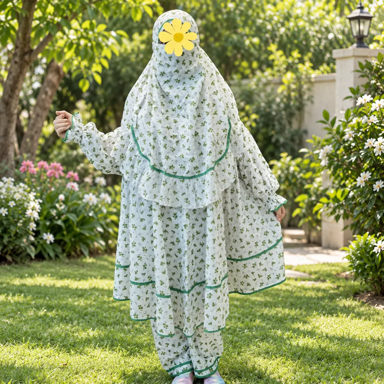 Kids Cotton Khimar Set KCK133