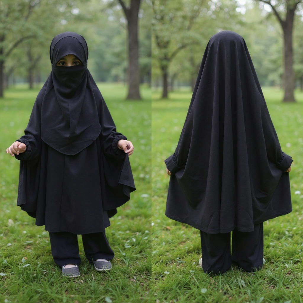 Kids Cherry Khimar Set KCK116