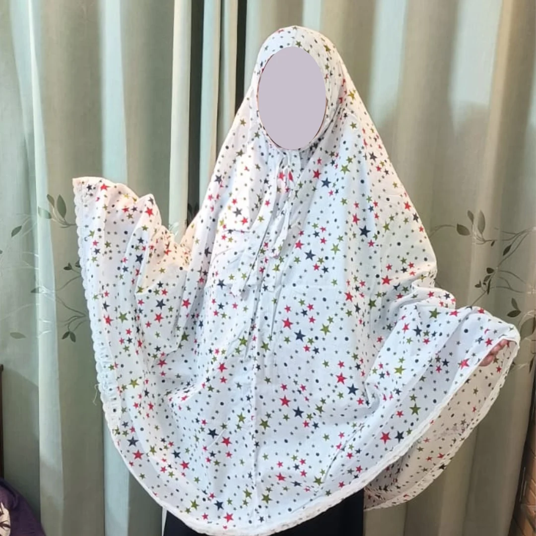 Cotton Semi Long Salat Hijab SH107