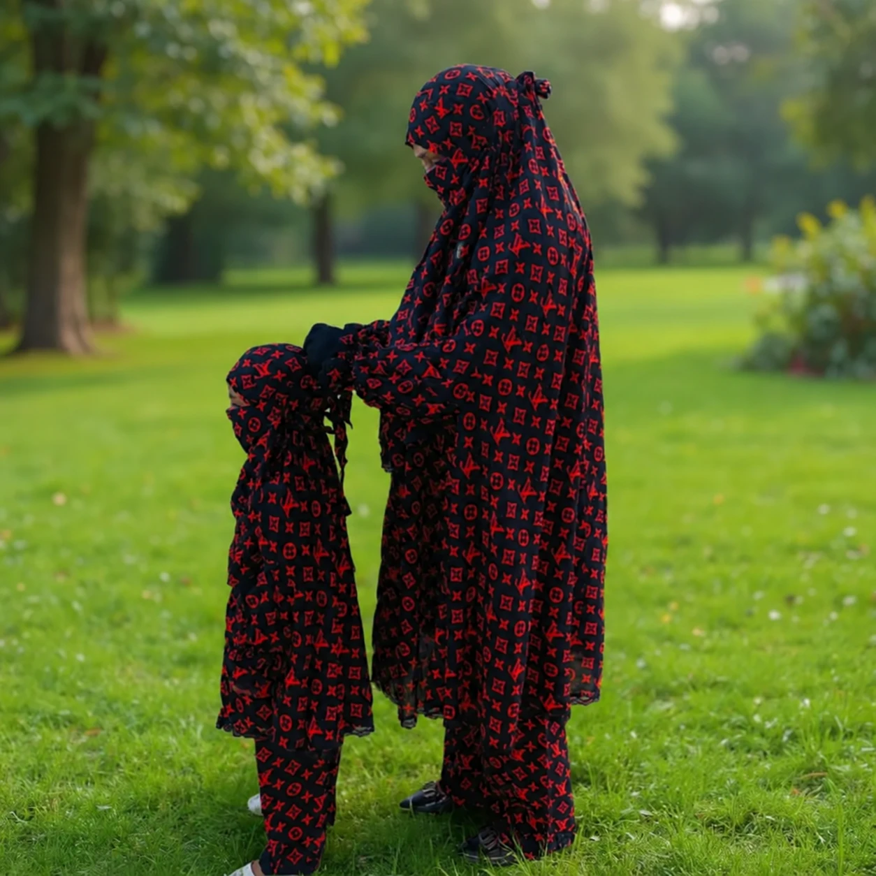 Lilen Fabric Khimar Set LF135