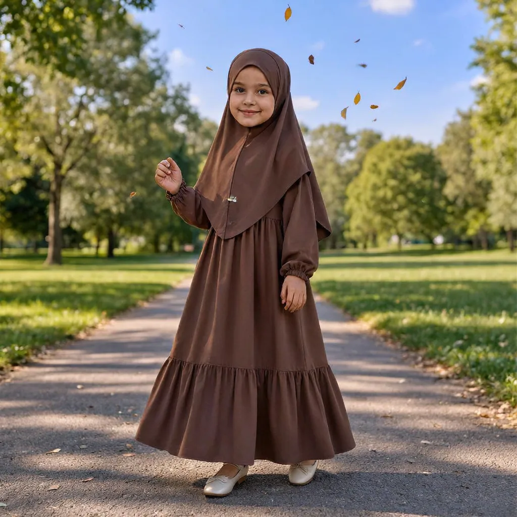 Kids Abaya Collection Borqa KCA107